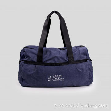 Blue Gray Nylon Travel Bag